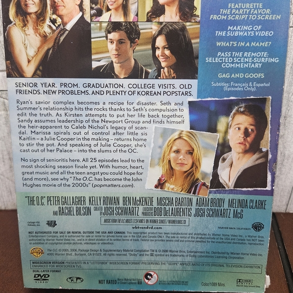 The OC The Complete Third Season DVD 3rd Season TV Series - Picture 8 of 8